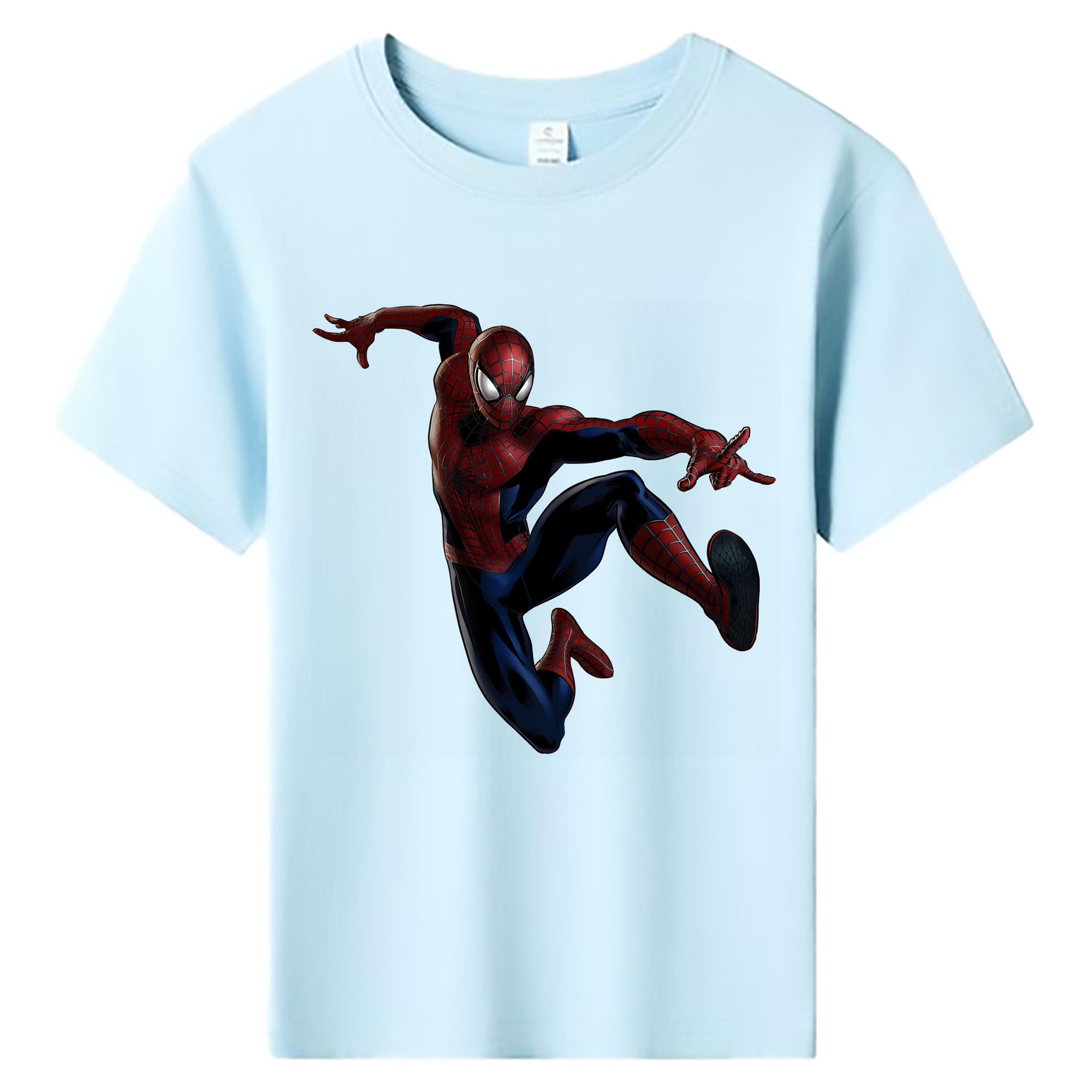 （画像用） Spider Man スパイダーマン 綿100％キッズTシャツ（フロントプリント）